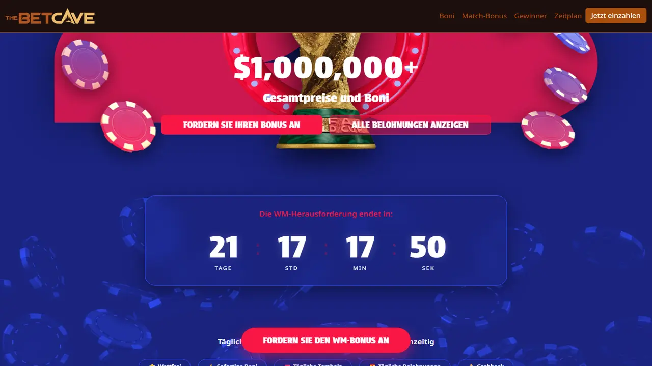 Betcave Casino Lobby